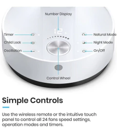 Imagen de Circulador De Aire De Ventilador De Escritorio Pro Breeze Tu
