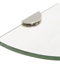 Estantería Esquinera Flotante De Cristal De 10.0 In. - comprar online