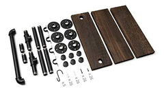 Imagen de Estantería Flotante De Acero Y Madera Color Marrón Y Negro.