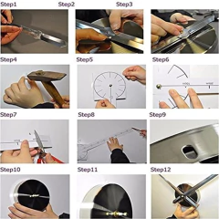Imagen de Fashion In The City - Reloj De Pared 3d Sin Marco