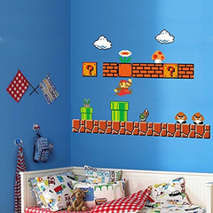 Stickers Para Pared Super Mario, Para Decorar Cuartos - comprar online