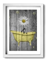 Ale-art - Lienzo Decorativo Con Estampado De Margaritas