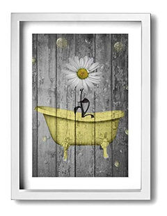 Ale-art - Lienzo Decorativo Con Estampado De Margaritas