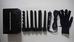 Juego De 6 En 1 Para Rizar El Pelo, Con 6 Barriles