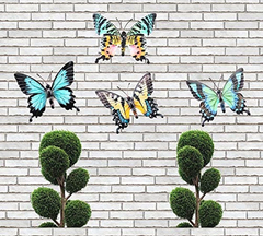 Osw Mariposa De Metal Decoración De Pared Para Interiores - tienda online