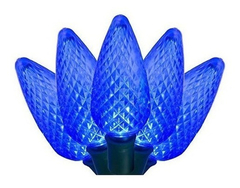 Juego De Luces Led Prefabricadas Facetadas Azul C9