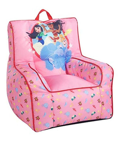 Disney Puf De Nailon Para Niña, Ribete Y Asa Superior