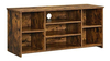 Mueble Para Tv Con 7 Estantes De Madera Color Marrón.