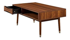 Imagen de Mesa De Centro Con Estante De Madera Color Marrón De 39.62in