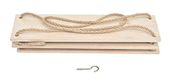 Imagen de Estantería De Madera Y Cuerda De Yute Color Beige, 3 Niveles