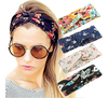 Paquete De 4 Paliacates Estilo Boho Floral, Banda De Cabello