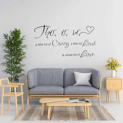 Adhesivo Decorativo Con Texto En Inglés ''this Is Us A Litt - comprar online