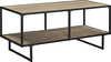 Mueble Para Tv Con Armazón De Metal Negro Y Madera Gris