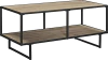 Mueble Para Tv Con Armazón De Metal Negro Y Madera Gris