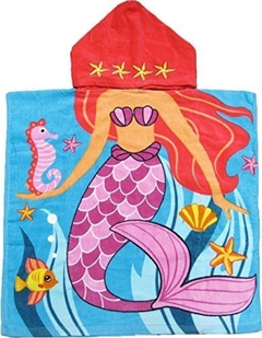 Kreative Kids Mermaid W /seashells Toalla De Baño Y Playa