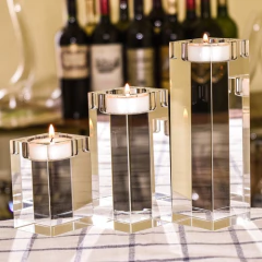Amazing Home-candelabros Grandes Cristal, Set De 3, 3.1 / - comprar online