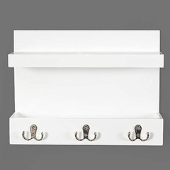 Estanteria Flotante Para Llaves, Color Blanco