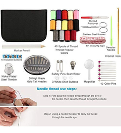 Kit De Costura, 128 Piezas Cremallera Portátil - comprar online