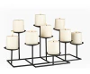 Candelabro (9 Velas, Hierro Forjado), Color Negro Mate