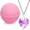 Bomba De Baño Love Potion Con Collar Creado Con Cristal