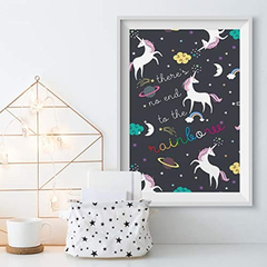 Arte Mural, Unicornio Espacial - comprar online