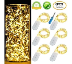 Funciona Con Pilas Con 20 Micro Leds En Alambre De Cobre