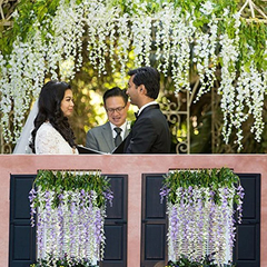 Paquete De 12 Cadenas Colgantes De Flores Artificiales