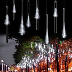 Luces En Forma De Meteoros O Lluvia, Blanco - comprar online