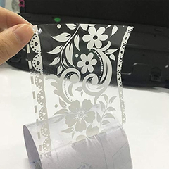 Imagen de Rollo De Papel Pintado Autoadhesivo Transparente De Encaje