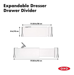 Imagen de Oxo Divisor De Cajones Extensible (2 Unidades), Blanco