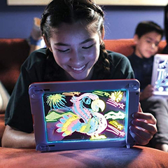 Imagen de Tablet De Dibujos Con Luz Led Magic Laterales Dobles