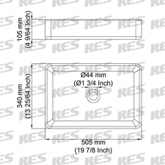Kes - Fregadero Rectangular Para Baño (20.0 in) - comprar online