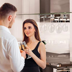 Imagen de Kit De Montaje  chrome Bajo Gabinete Vidrio A Vino Rack