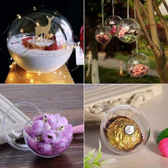Imagen de Adornos Rellenables De Plástico Transparente Para Navidad