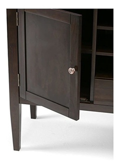 Imagen de Mueble Para Tv Con Estantes De Madera Color Marrón De 54 In.