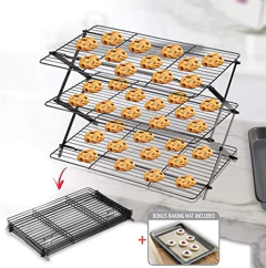 Estante De Refrigeración Plegable De 3 Niveles Extensible