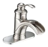Grifo Monomando Para Lavabo, Diseño De Cascada Níquel Pulido