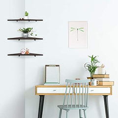 Estantería Flotante 3 Niveles De Madera Y Metal/color Marrón - comprar online