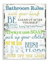 Placa De Pared Para Baño ''bathroom Rules''