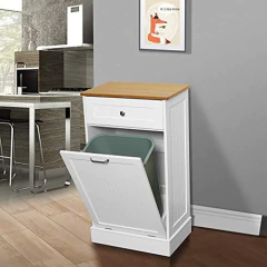 Cajoneras, Armario De Basura De Madera Inclinable - comprar online