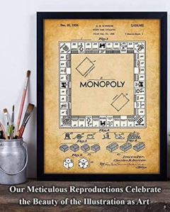Cartel De Juego De Mesa Monopoly Sin Marco 11x14 - comprar online