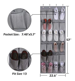 Zapateros Zapatero Organizador Para Puerta Con 24 Bolsillos en internet