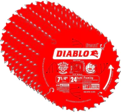 Hoja De Sierra Circular Diablo D0724a, 7-1/4'', 24t, 10u