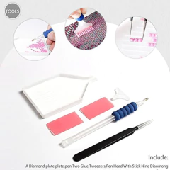 Imagen de Huacan Diy 5d Diamond Pintura Por Número Kits Completo