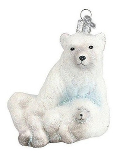 Ornamentos De Navidad Del Viejo Mundo Oso Polar