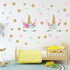 Calcomanías De Pared De Unicornio Decoración De Pegatina