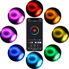 Luz Led Con Fibra Óptica Chinly, Rgbw, Para Auto O Techo - Danielle's Store