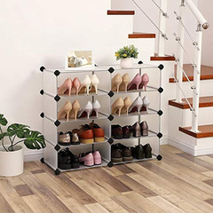 Organizador De Zapatos Plástico Transparente/4 Niveles. - comprar online
