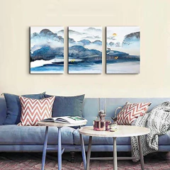 Imagen de Pintura En Lienzo Con Acuarela Para Decoración Para El Hogar