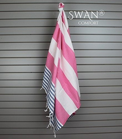 Toalla De Baño Turca Swan Comfort 100% Algodón Pestemal, 39 - comprar online